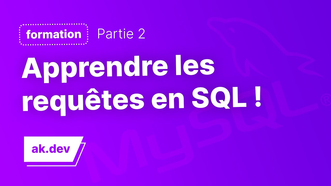 Apprendre à faire des requêtes de base en SQL sur phpMyAdmin !