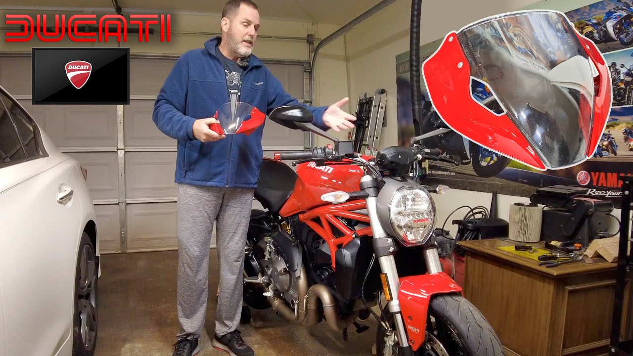 Interested installing the small windscreen on you Ducati Monster?