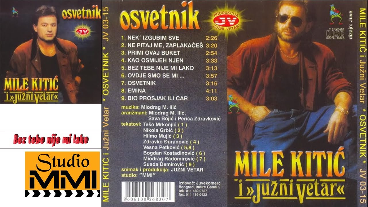 MIle Kitic i Juzni Vetar - Bez tebe nije mi lako (Audio 1989)