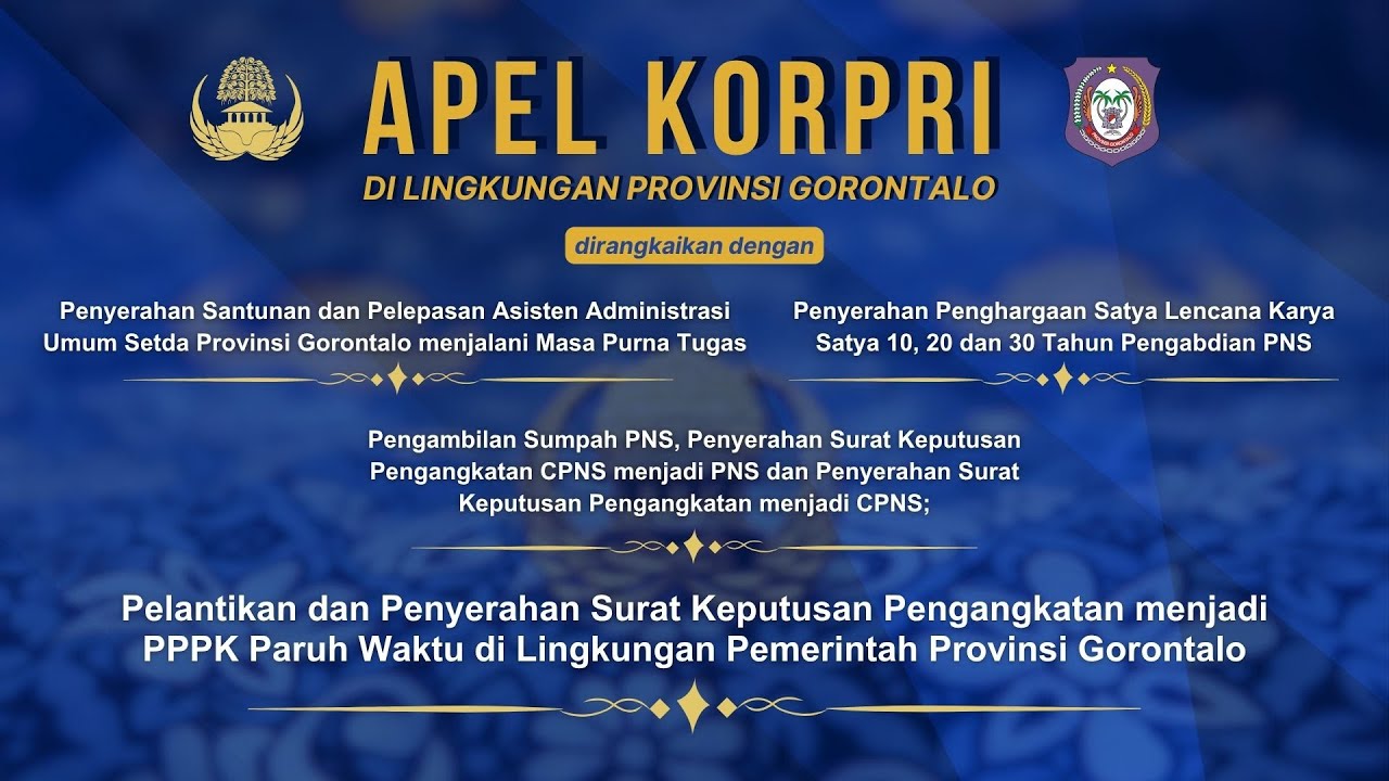 Apel KORPRI di Lingkungan Pemerintah Provinsi Gorontalo