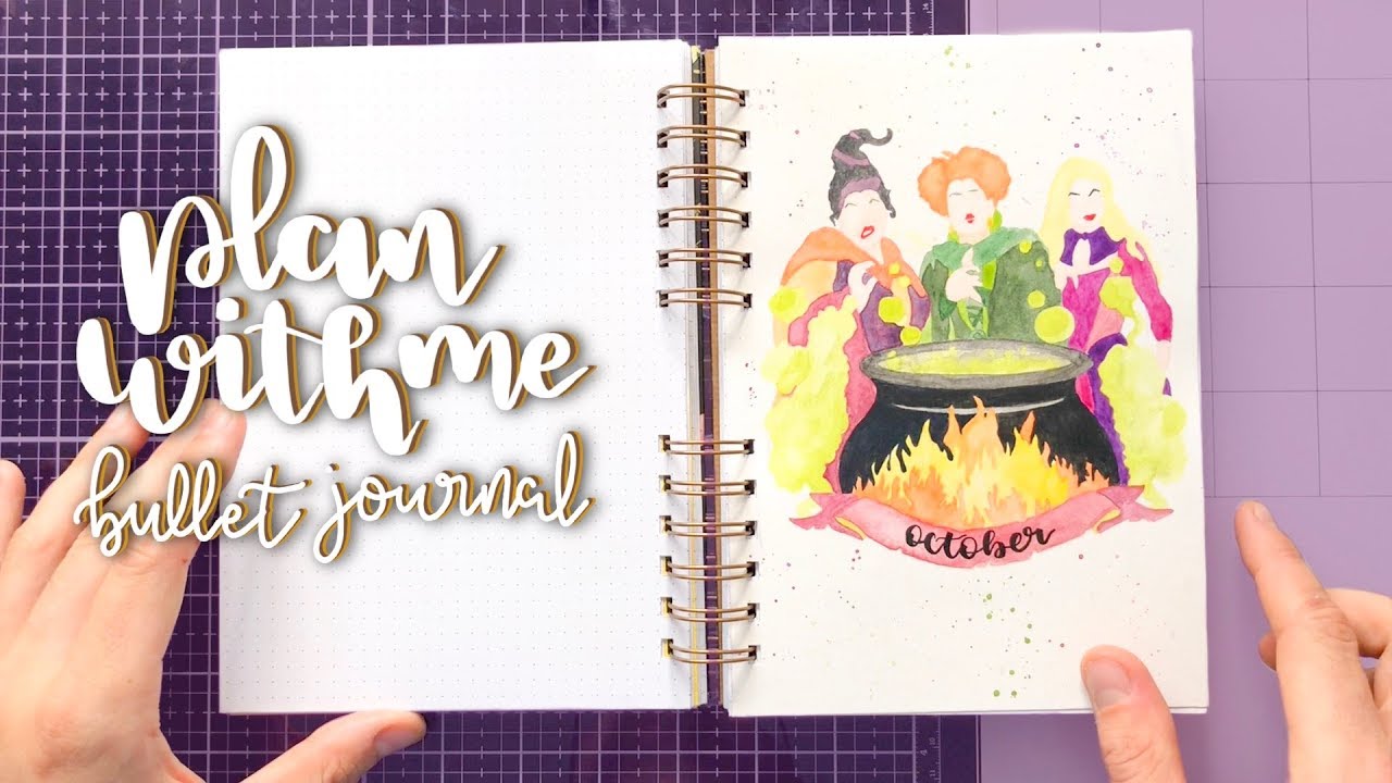 Plan With Me (Octubre / October) 2019 ⎮ HALLOWEEN - HOCUS POCUS⎮ Bullet Journal