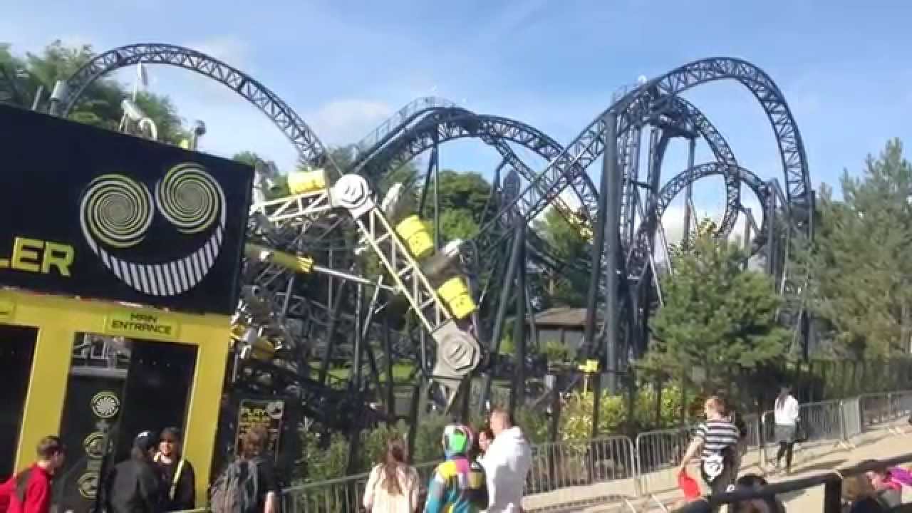 Alton Towers Resort - The Smiler  roller coaster  dueling
