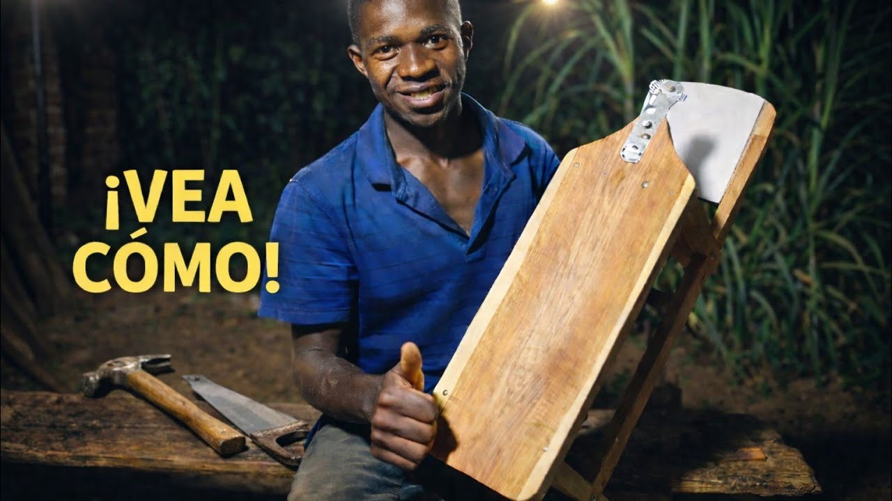 VEA CÓMO HACEMOS UN RALLADOR ARTESANAL EN ÁFRICA (PASO A PASO)
