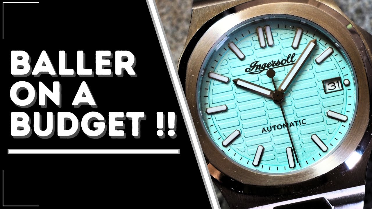 Affordable Patek Phillipe Nautilus alternative, The Ingersoll 1892 Catalina  I14601 "Tiffany" Dial.