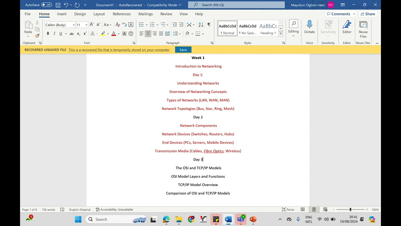 Networking Fundamentals Free 3 months Course Outline