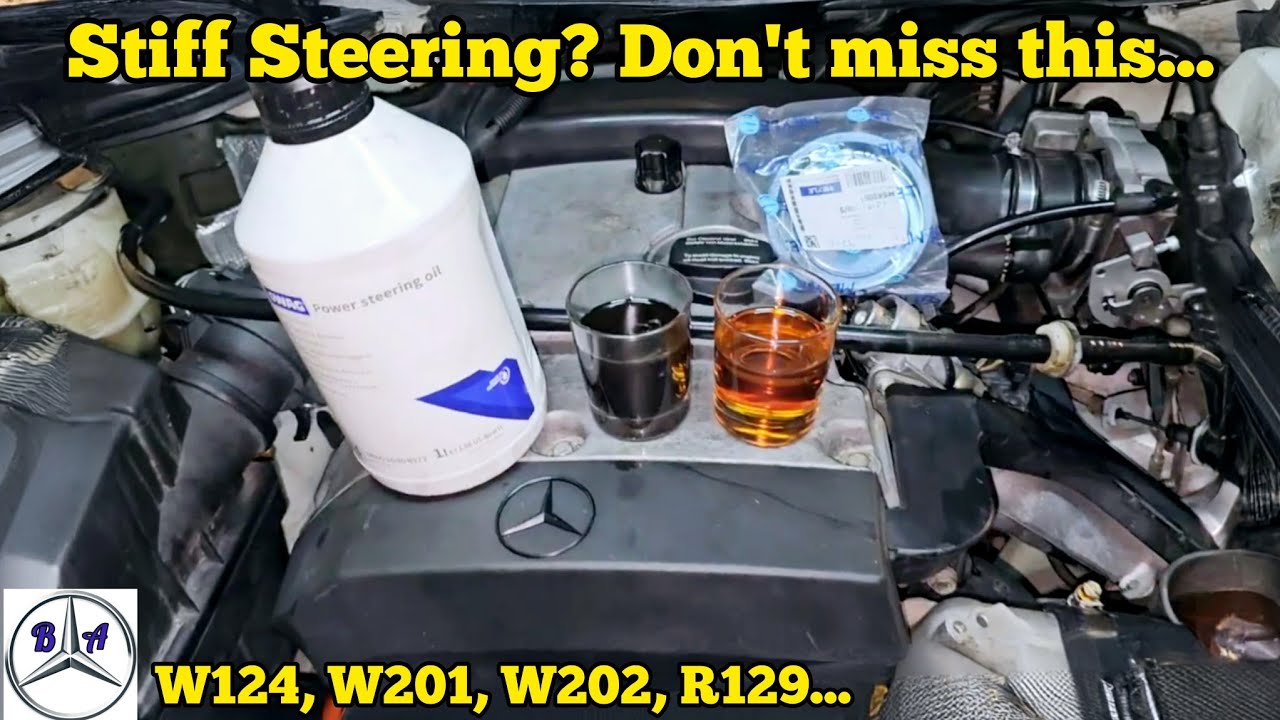 Fix Your Stiff Mercedes Steering With These Tips! (w124 R129 W202 W201)