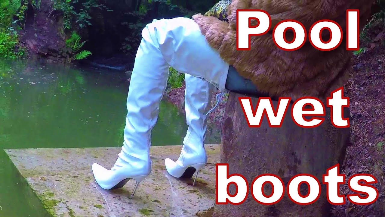 Pool. Look. Wetlook. Wet look. Botforty. Wet botforty. wet clothes botforty. Wet fur coat.