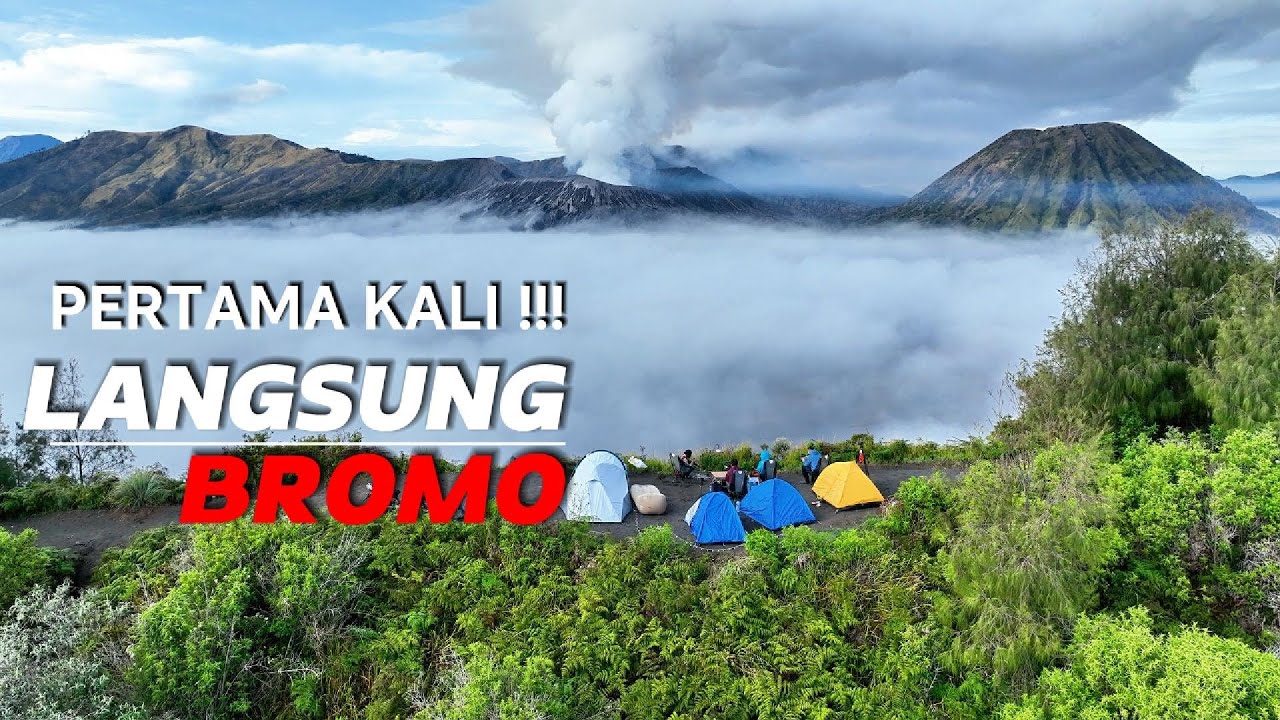 CAMPING DI BROMO PERTAMA KALI! Suasana Malam, Tenda & View spektakuler