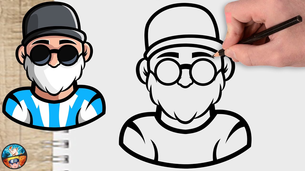 COMO DIBUJAR CARTOON DE FREE FIRE SKIN CON CAMISA A RAYAS dibujos ff