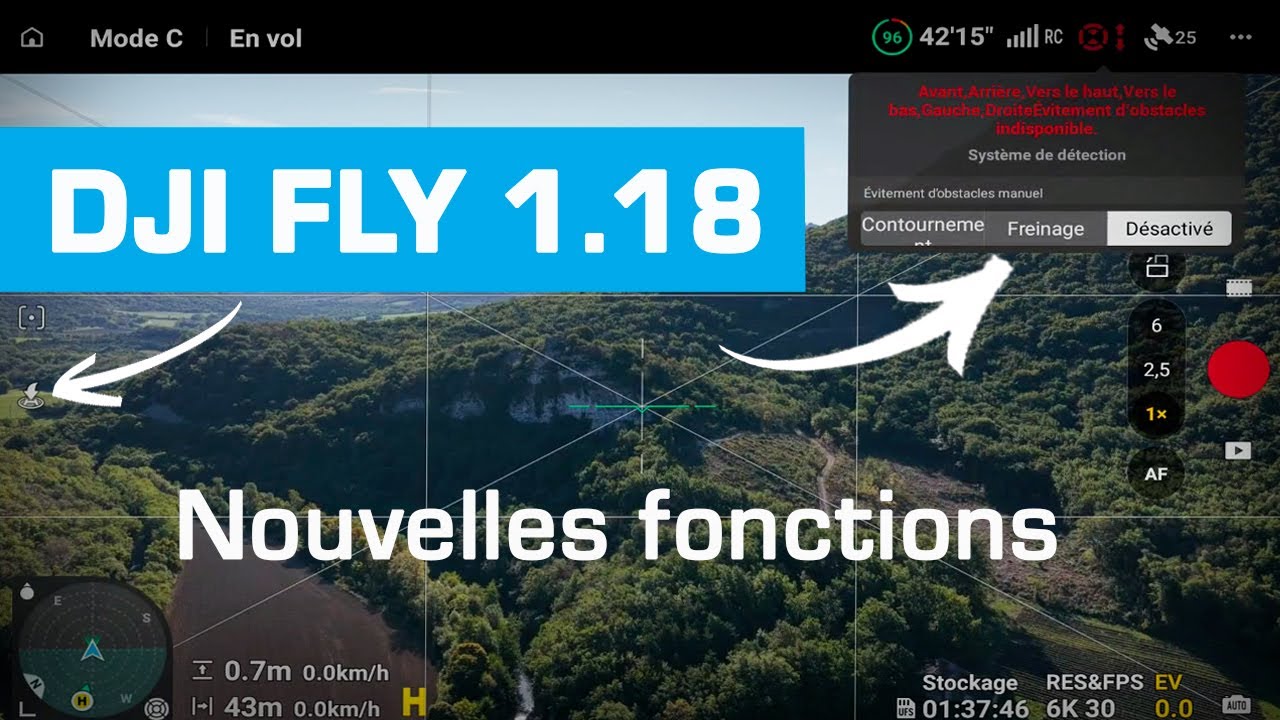 DJI FLY 1.18 : Les nouvelles fonctionnalit&eacute;s (Mini 4 Pro/Air 3S/Mavic 4 Pro...)