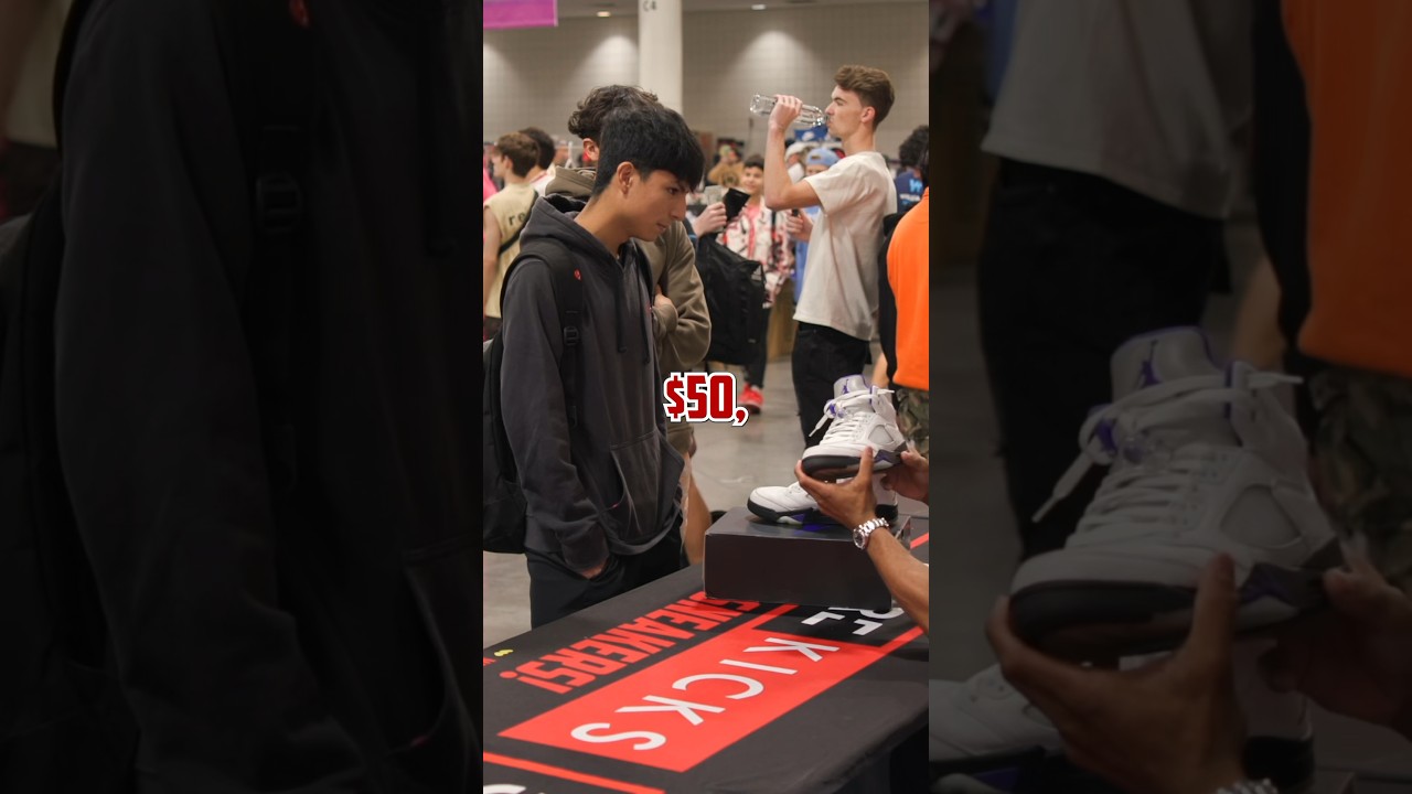 $70 Steal For Jordan 5 Retro At Sneaker Con Fort Lauderdale! #ytshorts #comedy #funny #fy #viral