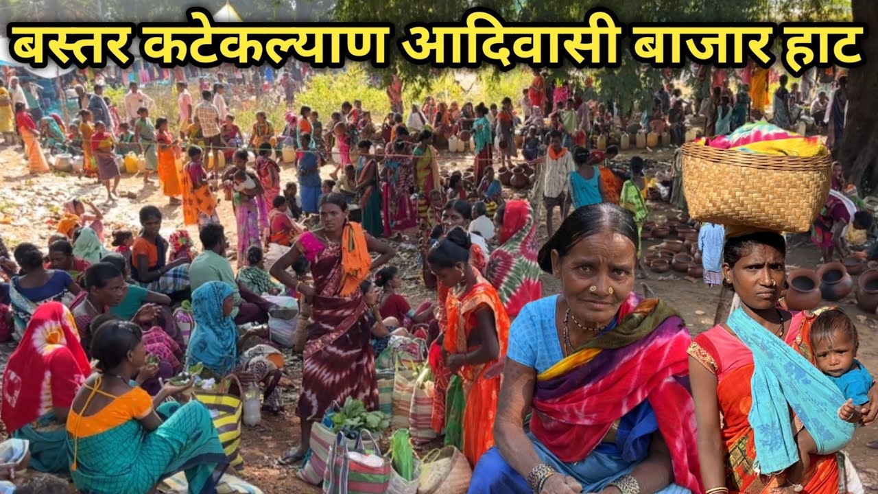 Katekalyan Bastar Tribal Market Chhattisgarh || Bastar Tribal Local Bazar 