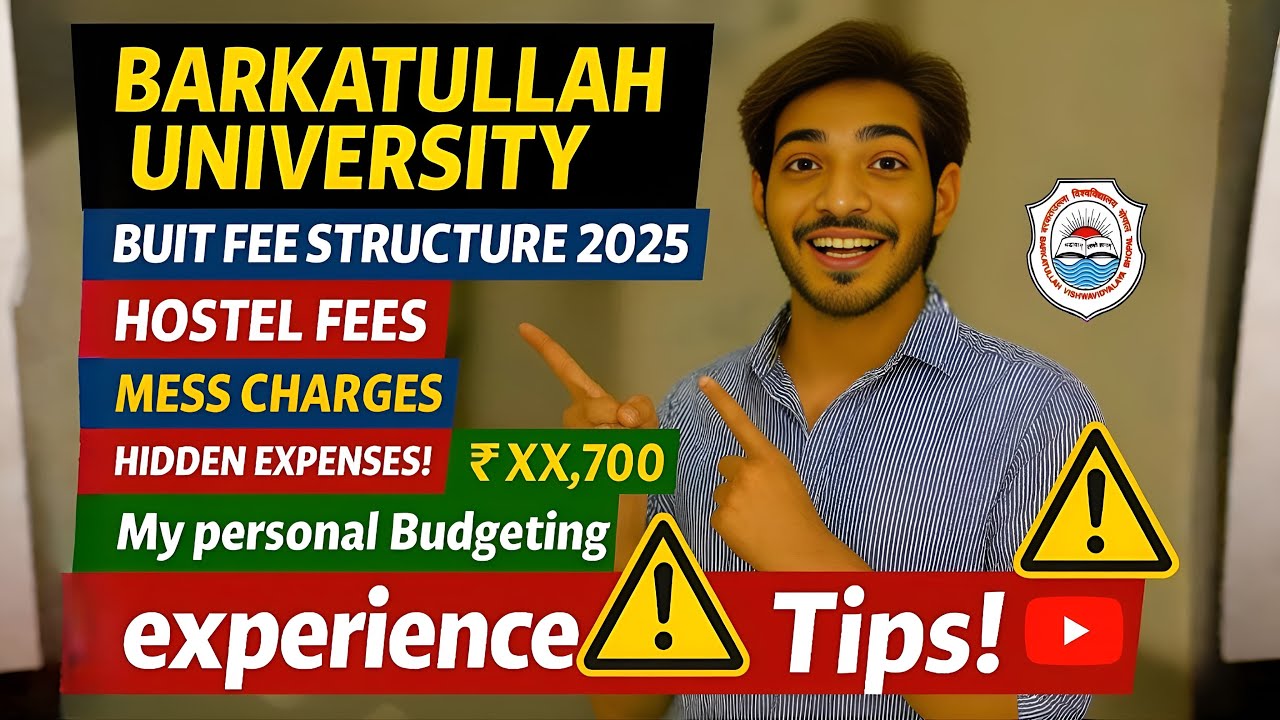 BUIT Fee Structure 2026 💰Full Breakdown + Hidden Costs | BUIT Hostel Fees | Mess | MP Colleges Tour