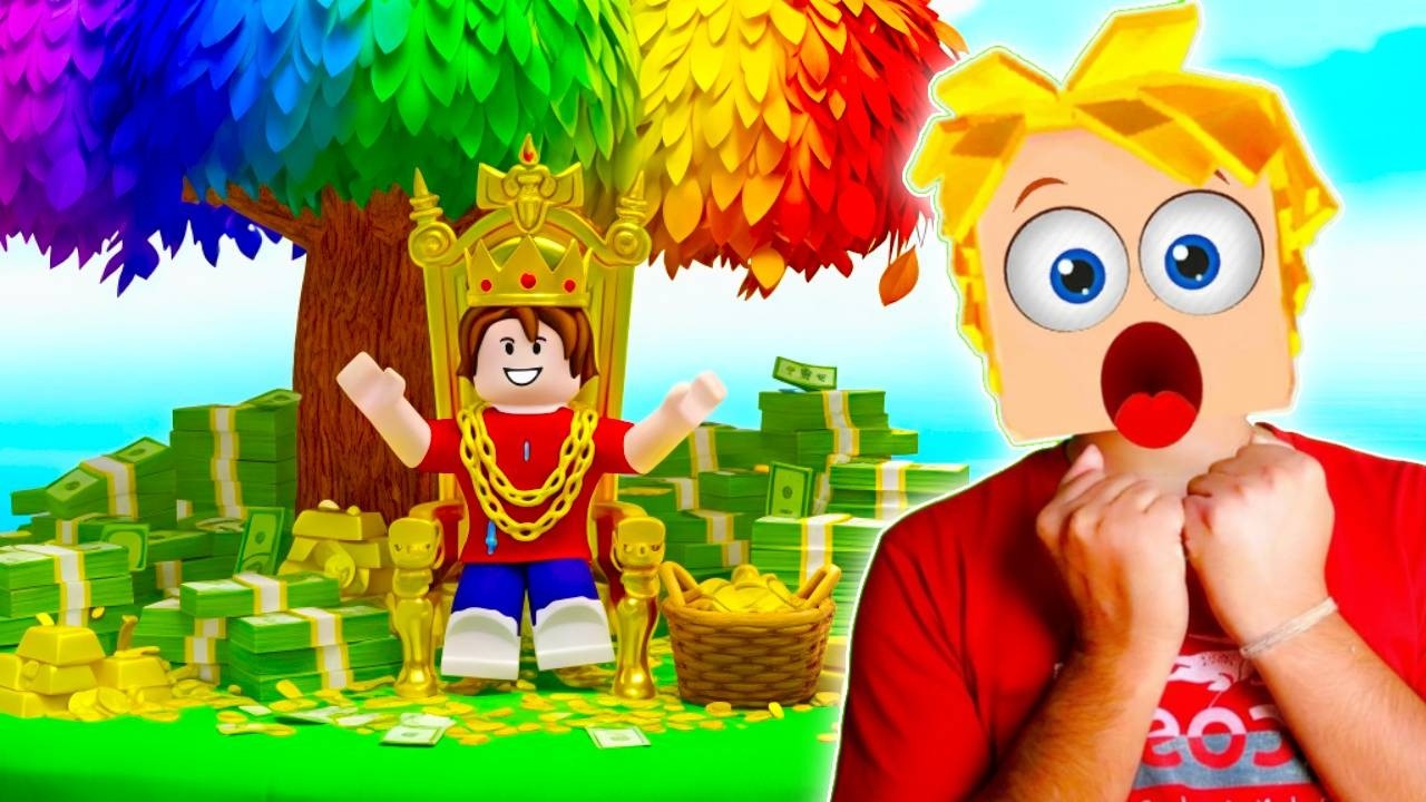 I BECOME BILLIONAIRE BY COLLECTING LEAFS In Roblox 