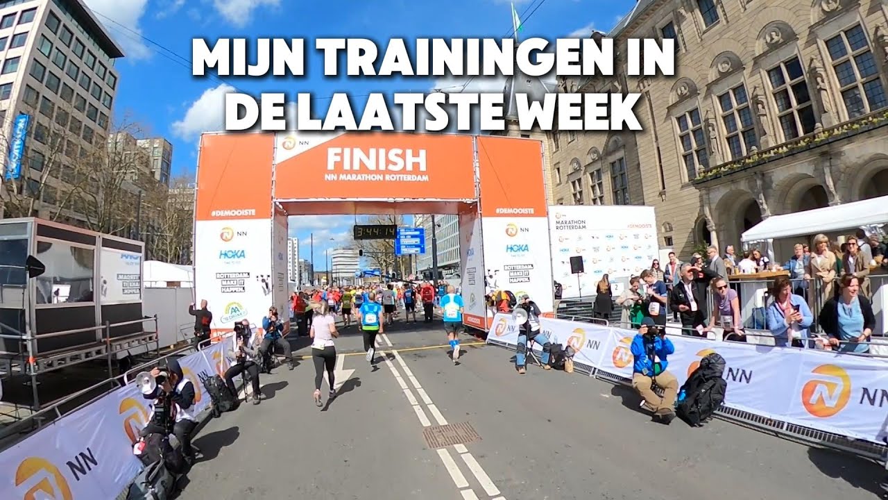 Trainingen in de laatste week voor de marathon