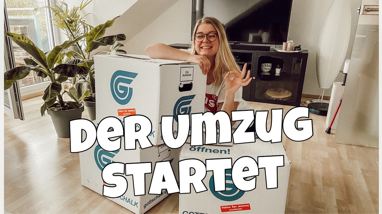 die ersten KARTONS PACKEN ✗ UMZUGSVLOG #1