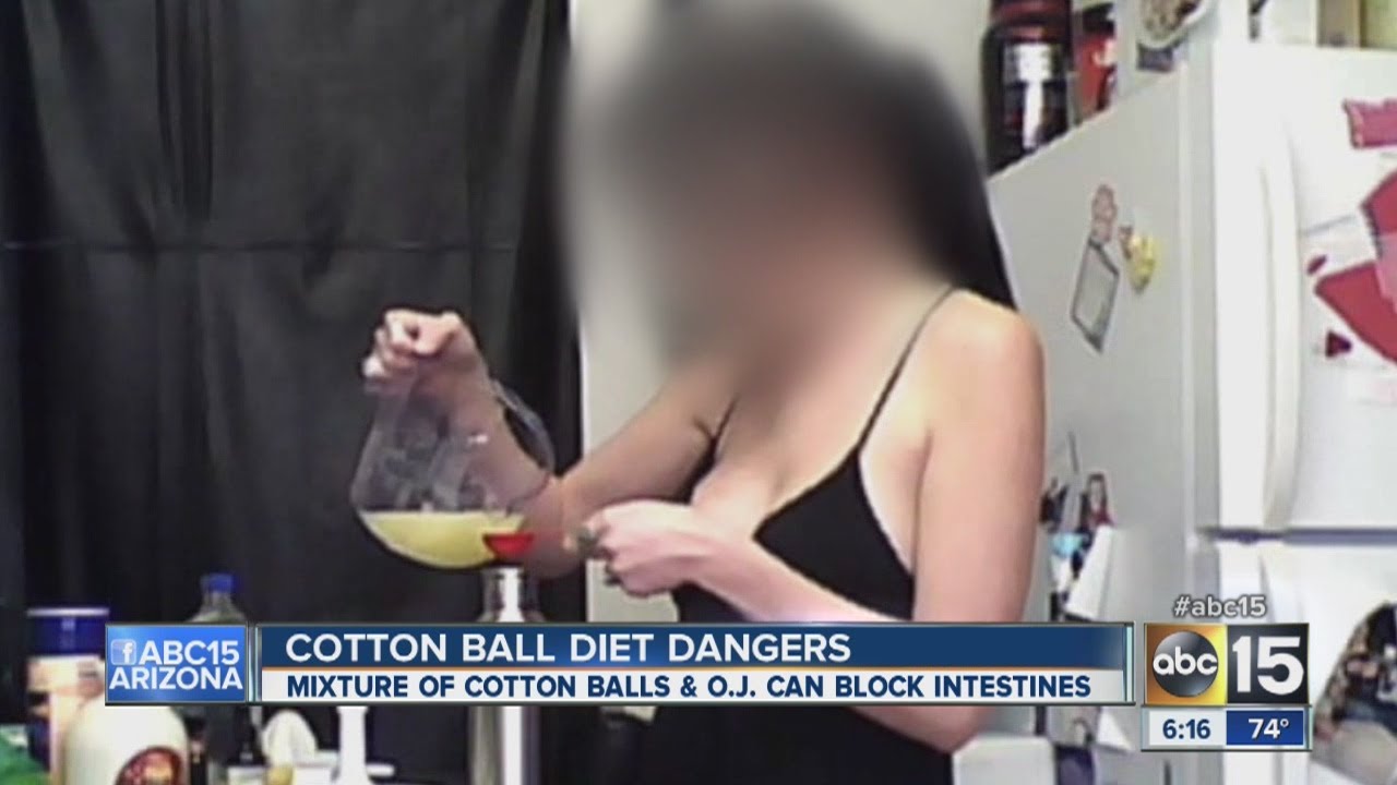 Cotton ball diet dangers