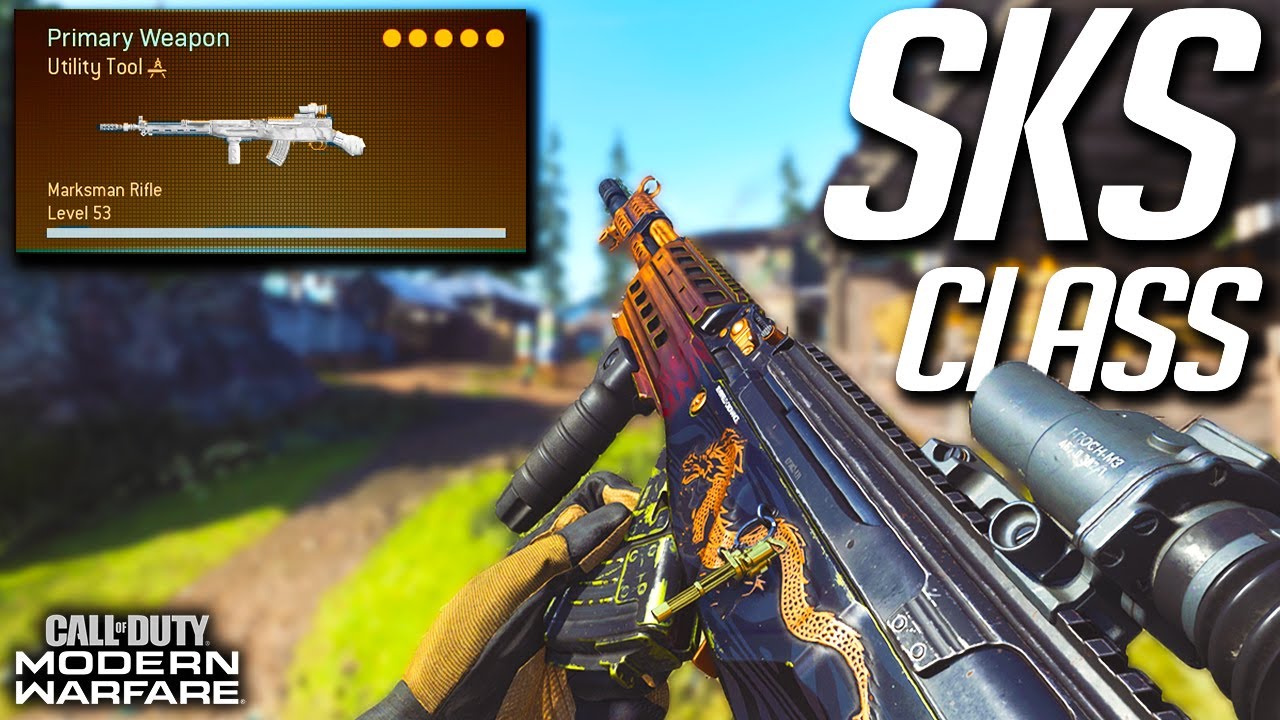 ONE SHOT SKS BEST CLASS SETUP - Best Attachments SKS - Modern Warfare