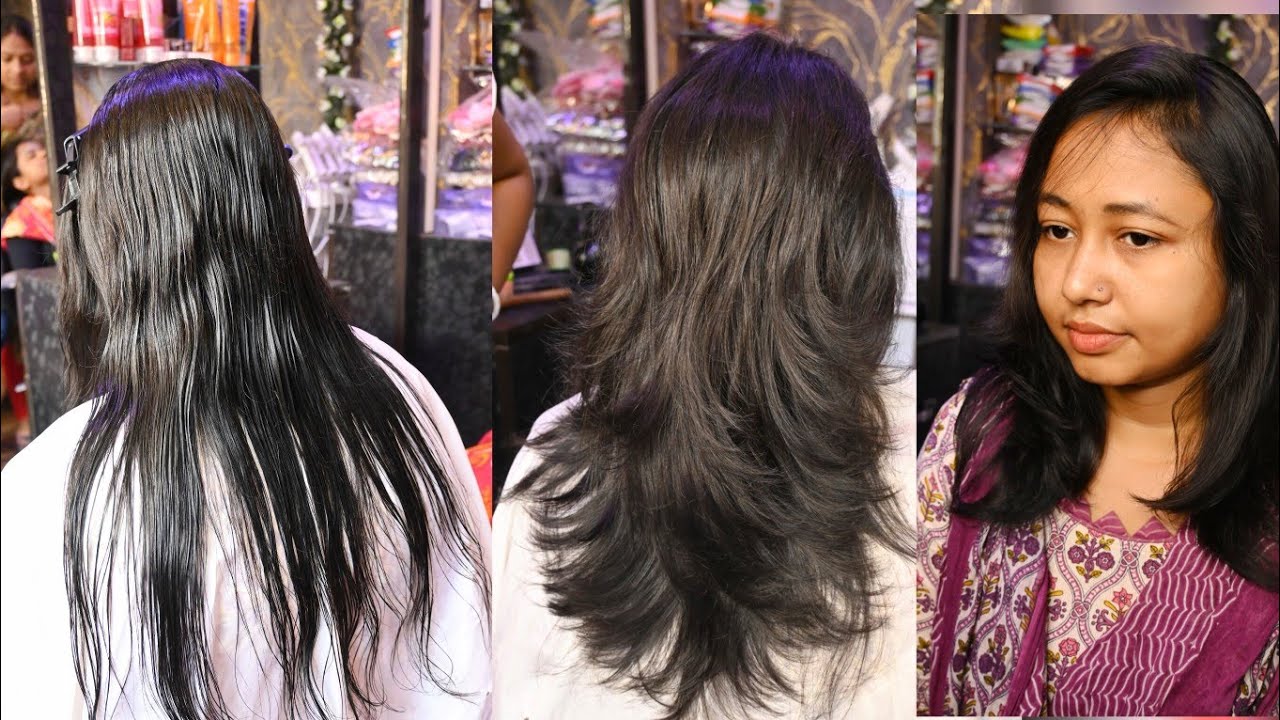 short feather haircut 🪶✂️ পাতলা চুলের জন্য একটা সুন্দর কাটিং || how to feather hair cut 🪶 easy way