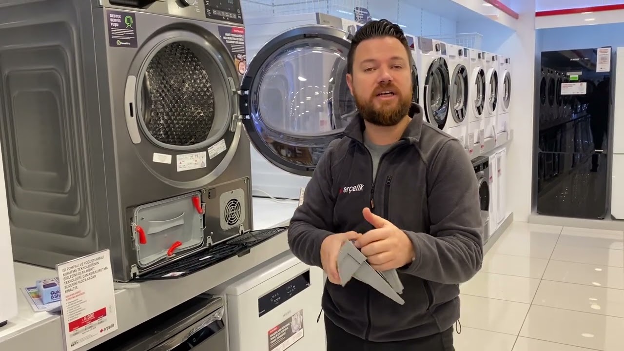 Arçelik 950 KWG ısı pompalı 9 kg hibrit kurutma makinesi