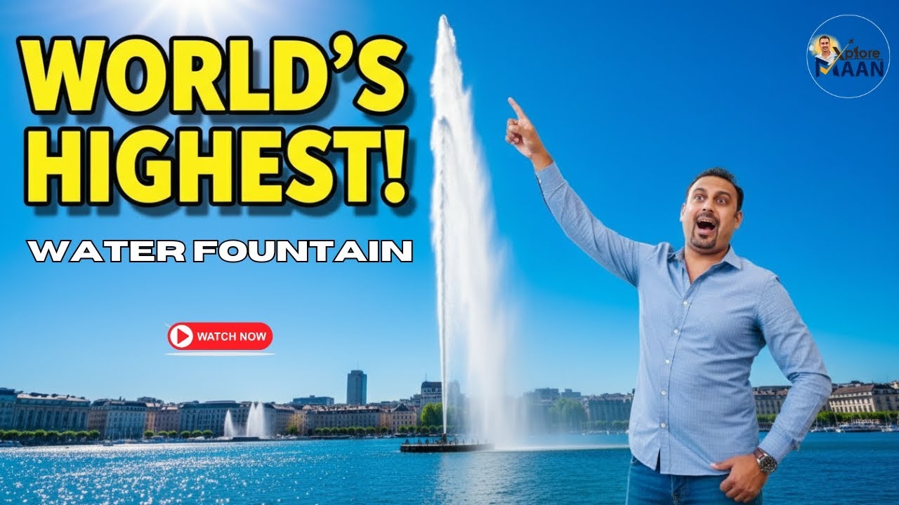 Geneva Jet d’Eau 🇨🇭 | World’s Highest Water Fountain | Switzerland Travel Vlog