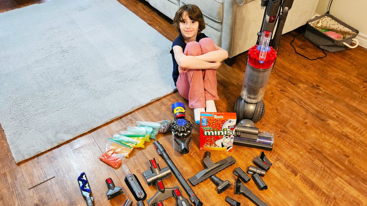 Dyson V8 Animal vacuum TOOLS VS Dyson Light Ball Vacuum TOOLS | fun ASMR with vacuums