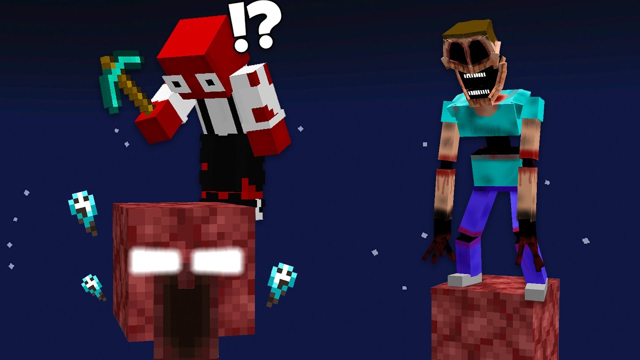 Otevřel Jsem NETHER na 1 HOROR BLOCKU v Minecraftu