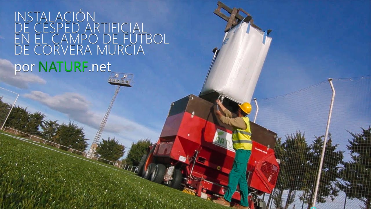 ▷ Instalación de Césped Artificial en Campo de Fútbol de Corvera