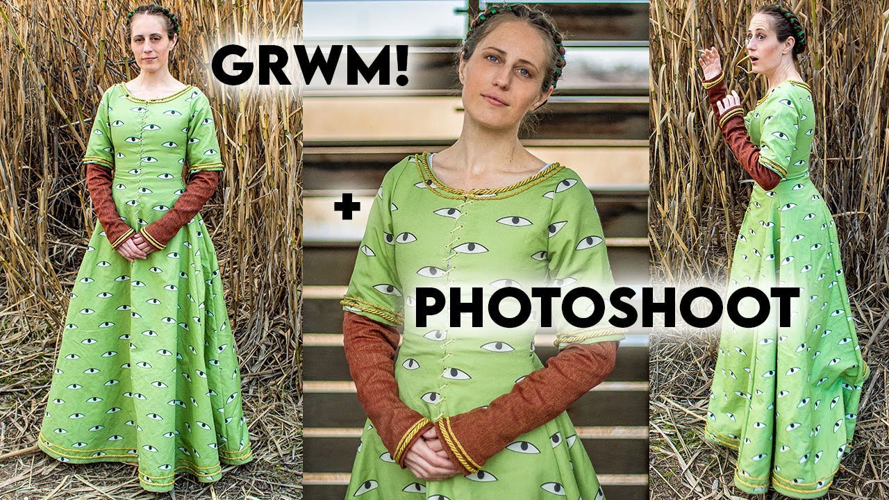 MEDIEVAL GRWM: Weird 14th century Eyes Dress / Kirtle / Cotehardie