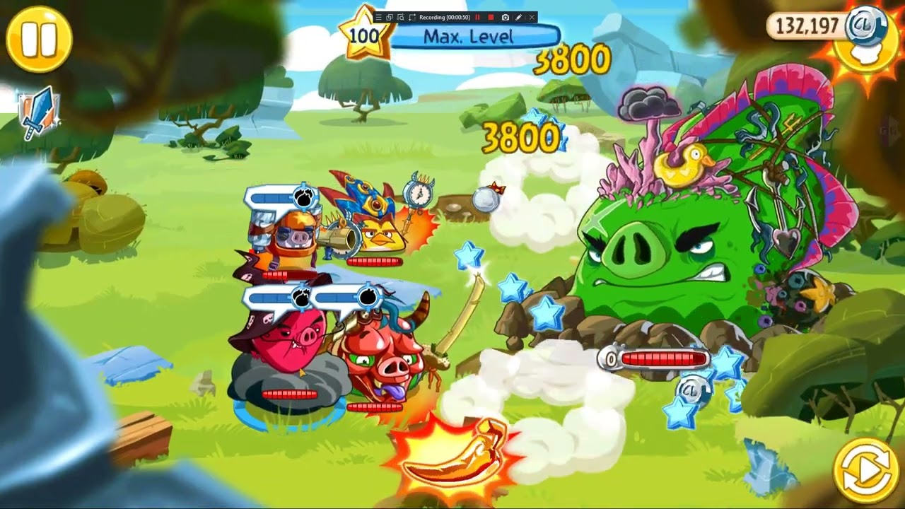 Angry Birds Epic - Ronin Doom Drone and Demonic wizpig VS Krakken Collosus