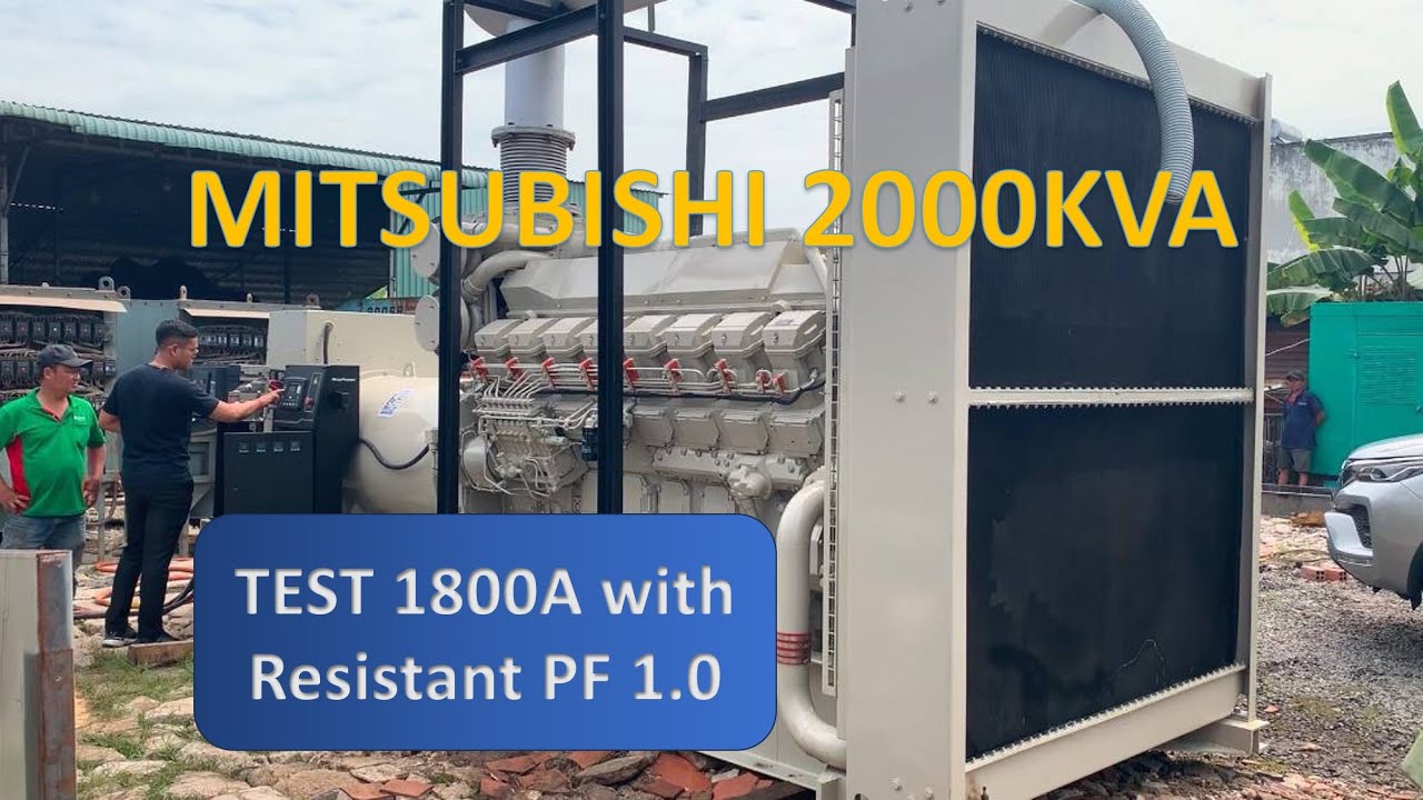 How to Test Generator 2000KVA MITSUBISHI ? #mitsubishi #generator #2000kva