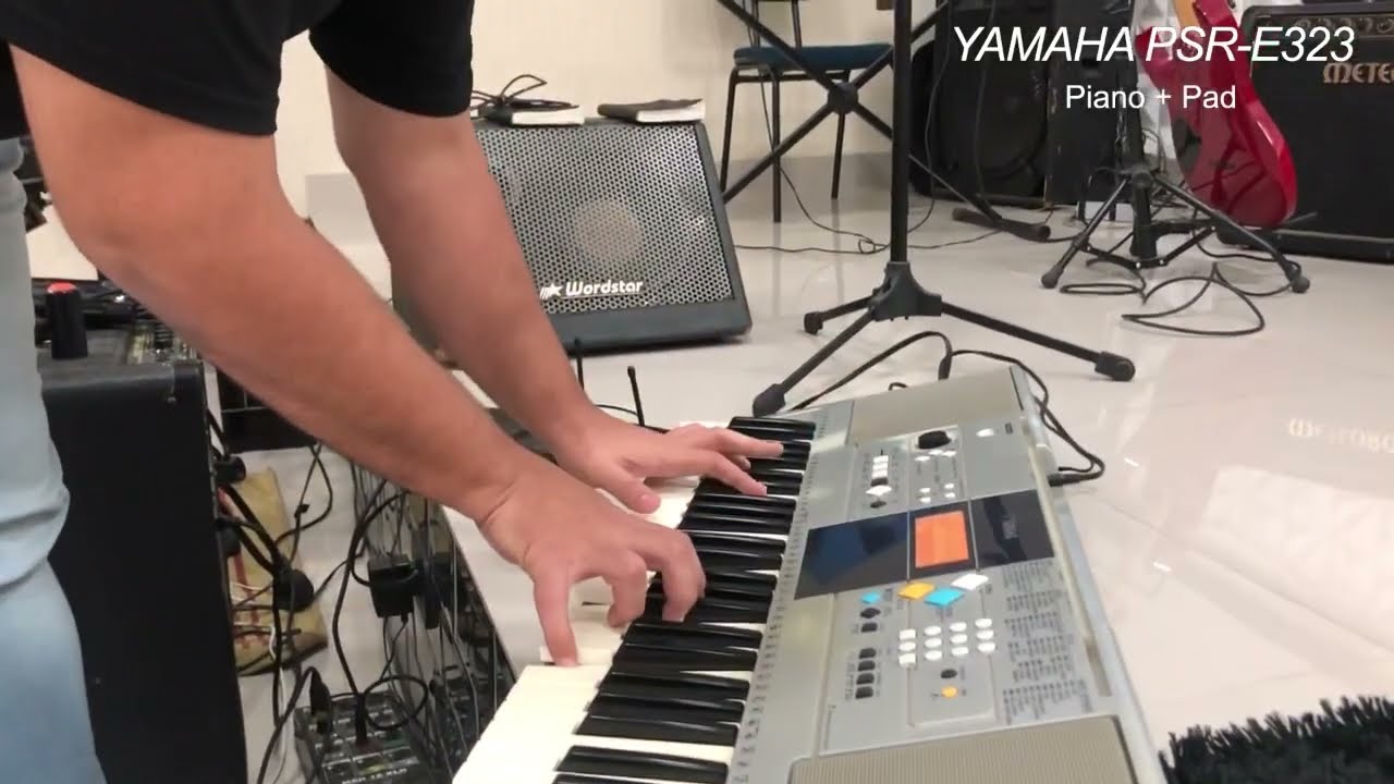 YAMAHA PSR-E323 - Piano + Pad - Dicas para melhorar o Pad