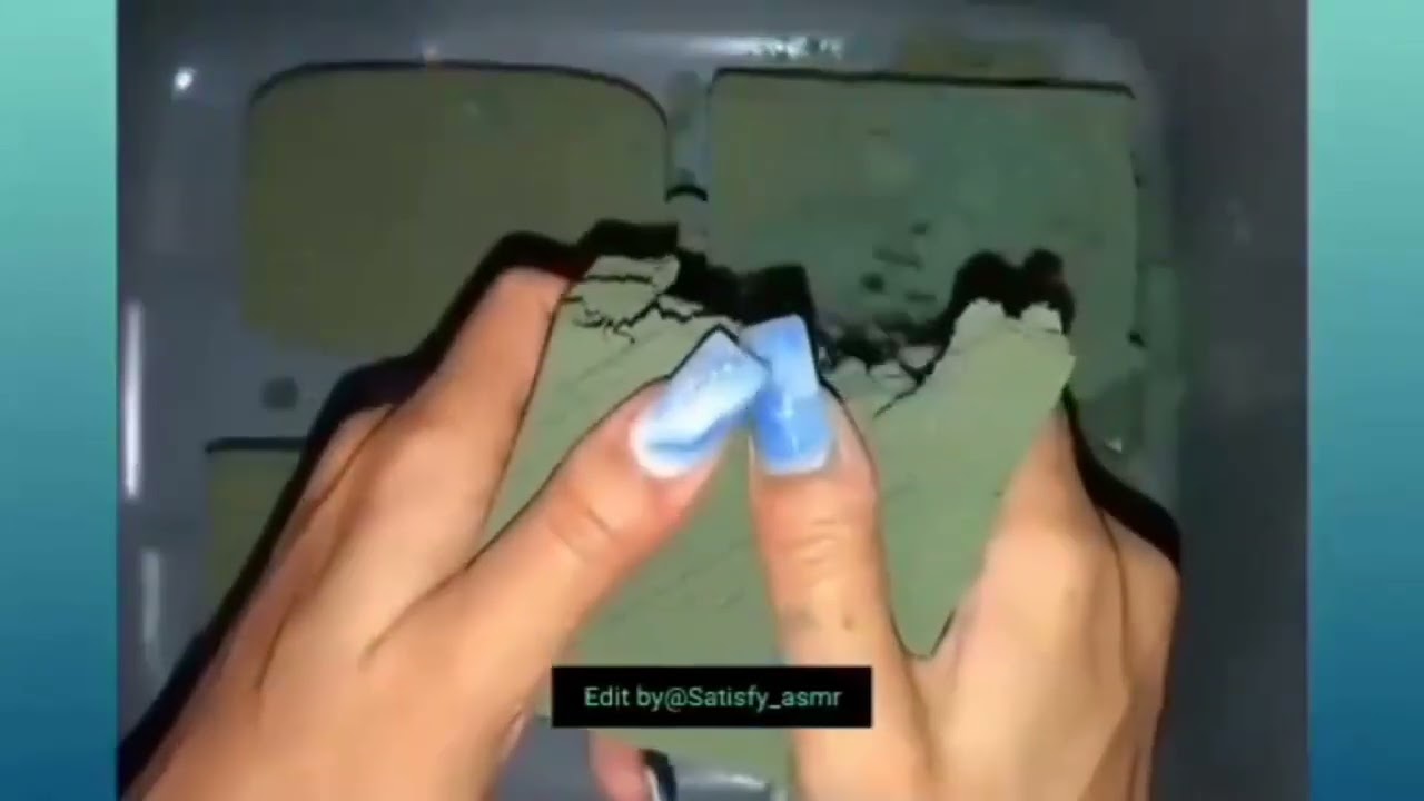 Floral foam crushing ASMR | #EDITED