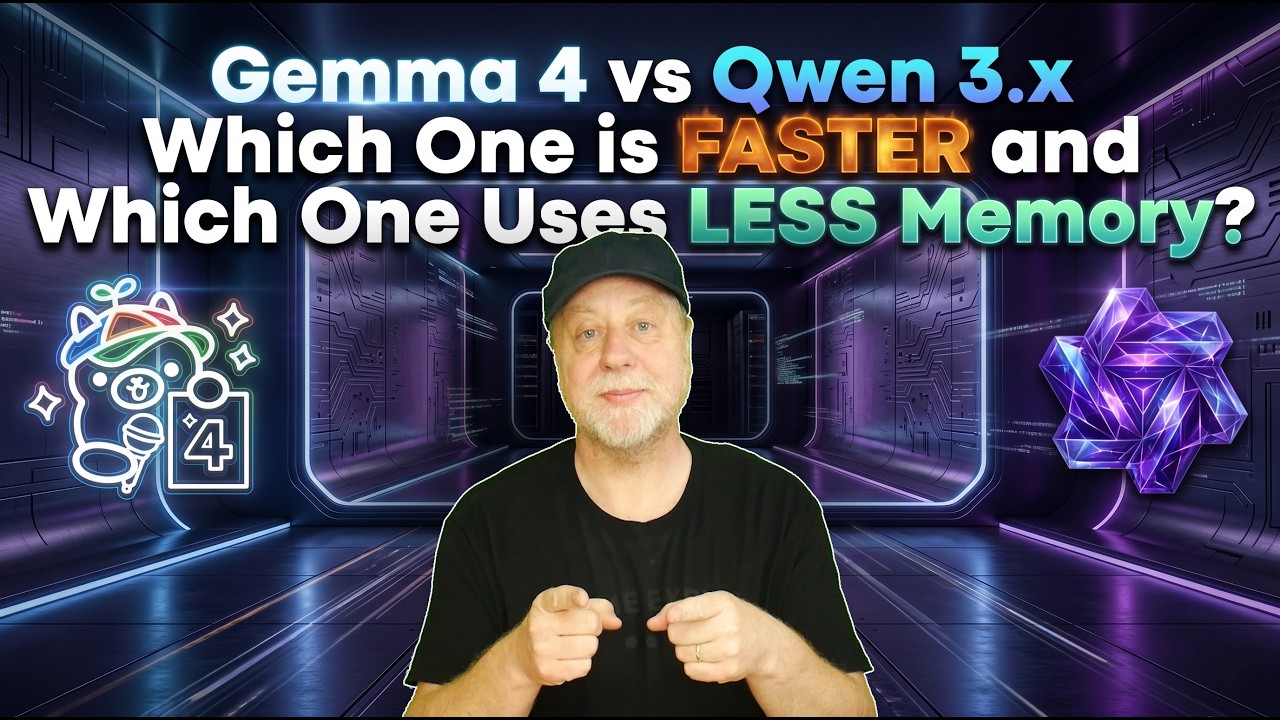 Gemma 4 vs Qwen 3.5/3.6 - Which One is Faster, Which One Uses Less Memory?