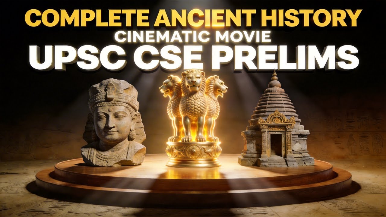 Complete Ancient History Movie || UPSC CSE Prelims 2026 || One Shot Marathon || Cinematic Visuals