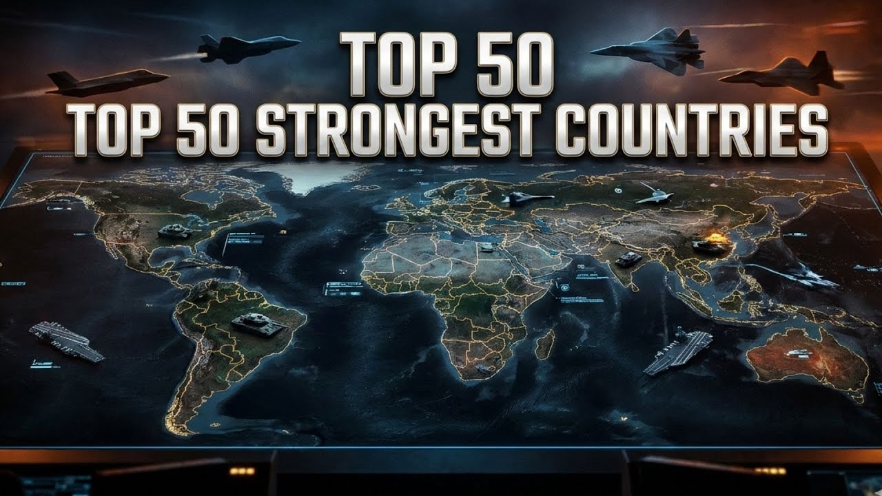 Top 50 Strongest Countries in the World by Military Power (2025 Ranking)