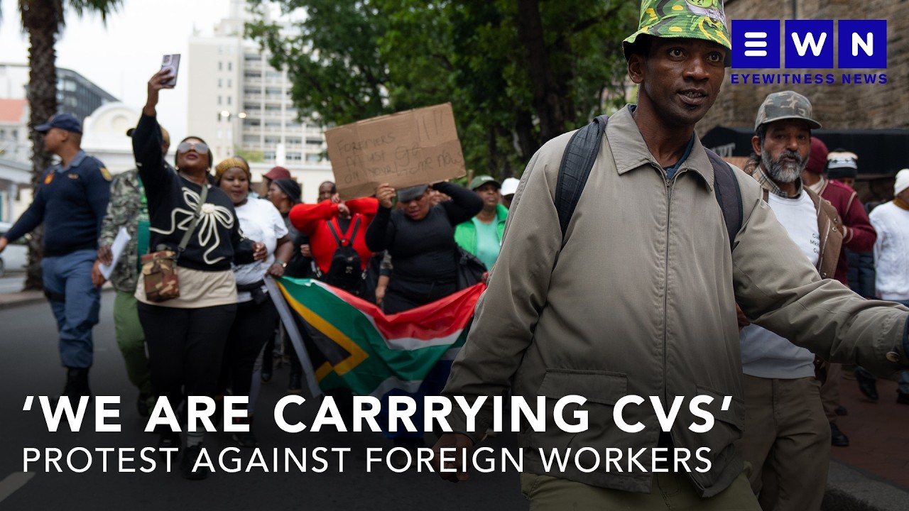 &lsquo;We are carrying CVs&rsquo;: protests against alleged preference for foreign workers in Western Cape