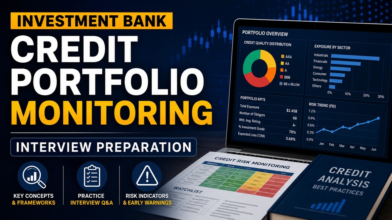 Credit Portfolio Monitoring Interview Preparation | Portfolio Monitoring in Investment Bank