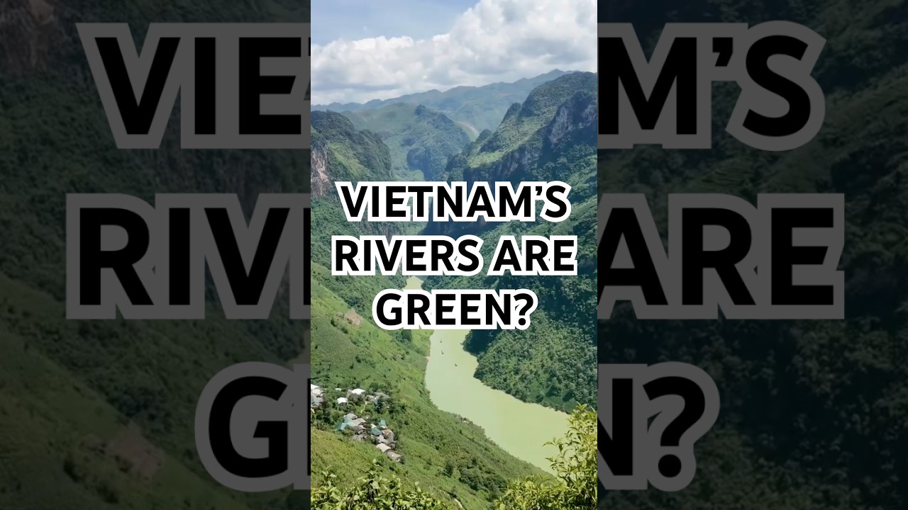 Во Вьетнаме есть зеленые реки 🇻🇳