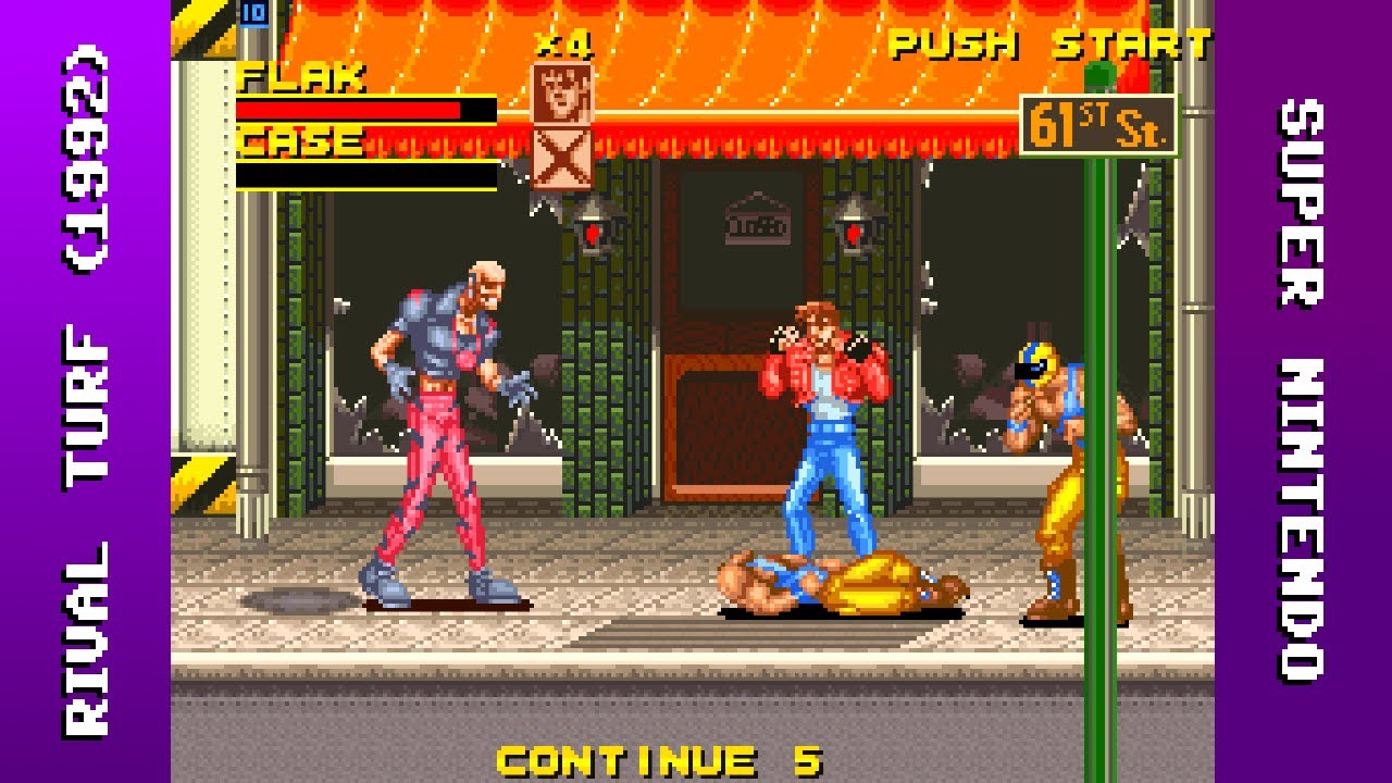 Rival Turf Longplay (SNES) [QHD]