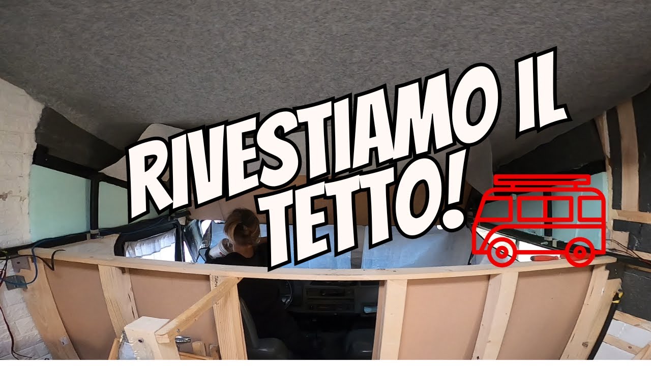 nuova moquette al soffitto del camper #kalimeroslowtotravel