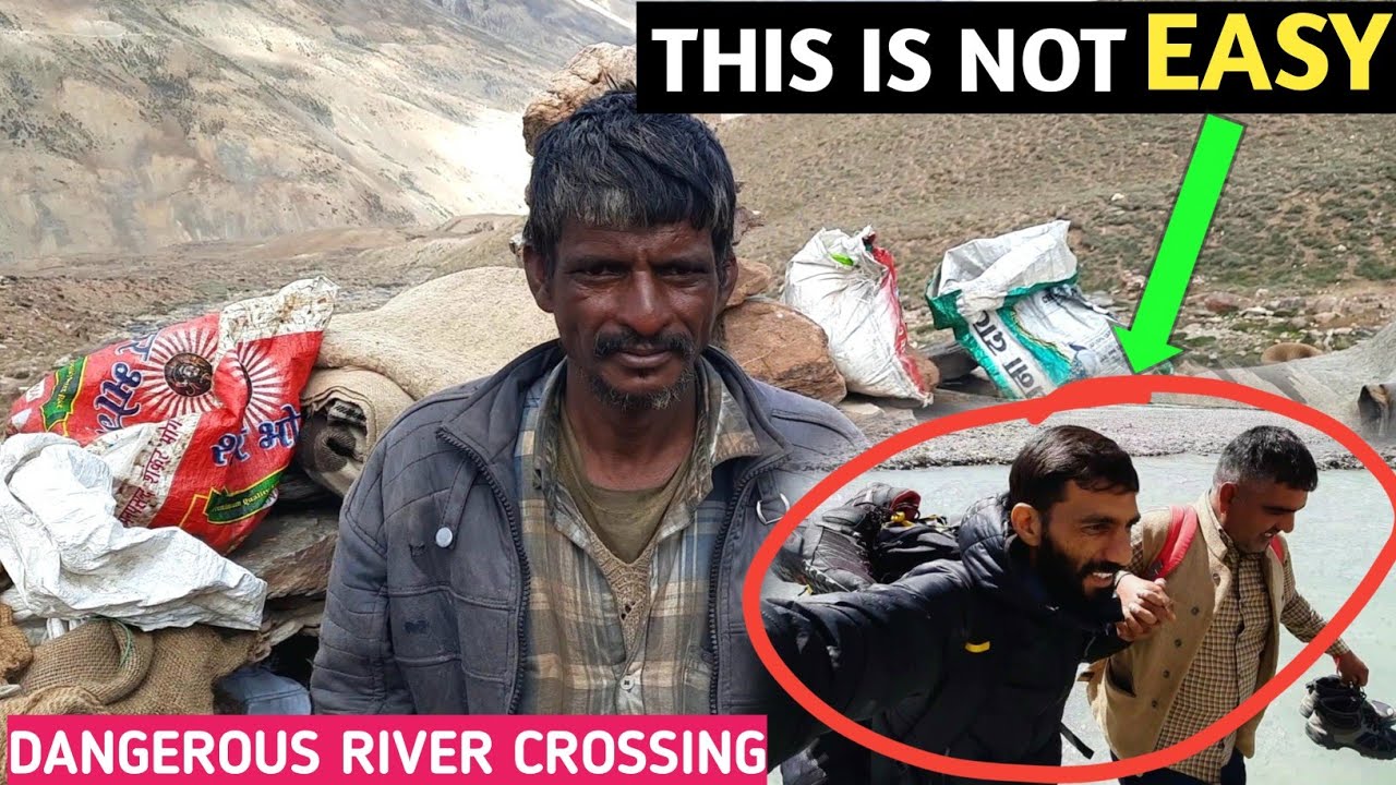 SARCHU-Zanskar Valley Heavy River Crossing. भेड़पालकों Tak Pahunchna hua muskil 😭 Himachali Life