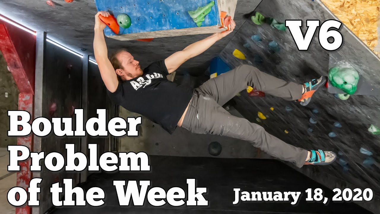 ARCH Boulder Problem of the Week - A Swingy Toe Hook Dyno Orange V6