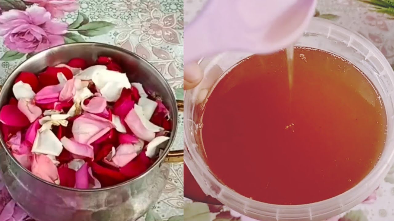 زيت الورد بمكونين فقط الافضل لتفتيح البشره والجسم