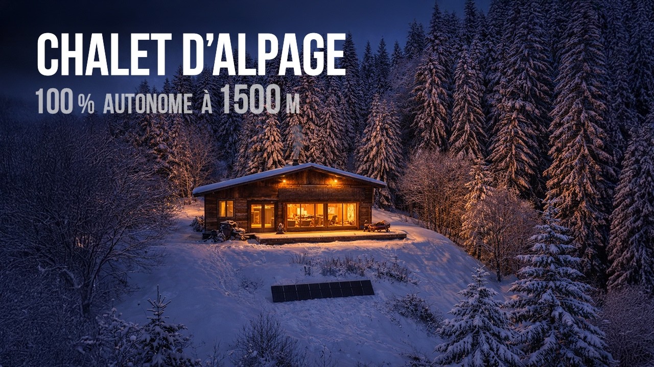Chalet d'alpage 100% autonome Off-grid