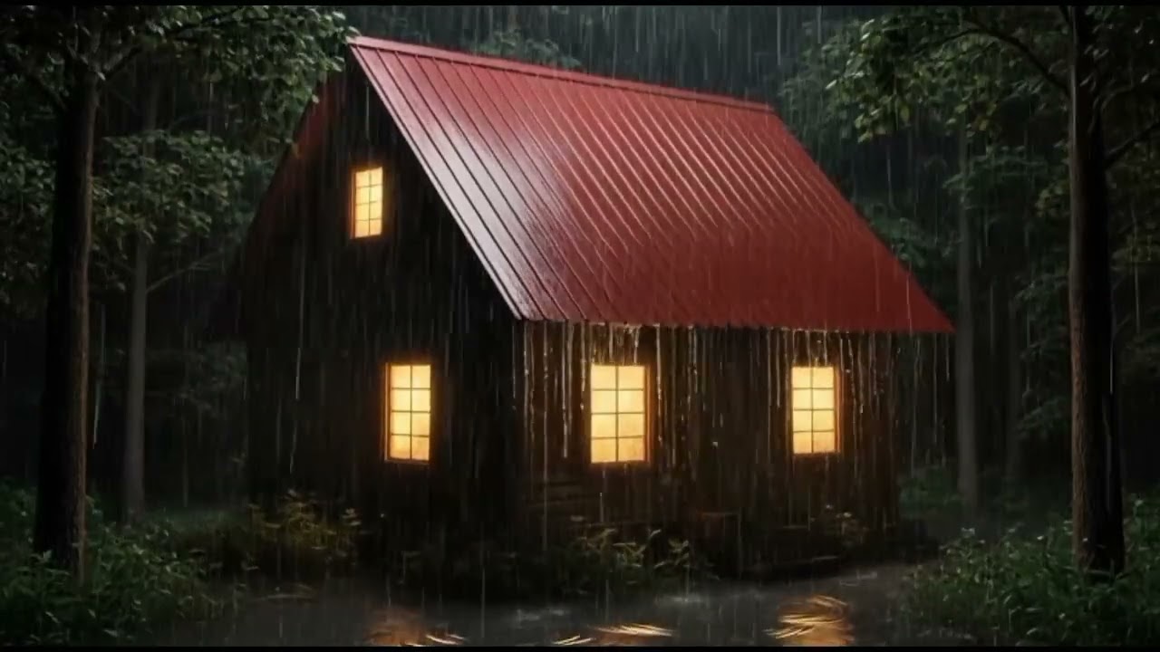 Heavy Rain Sounds at Night for Deep Sleep 🌧️ | Relaxing Rain Ambience