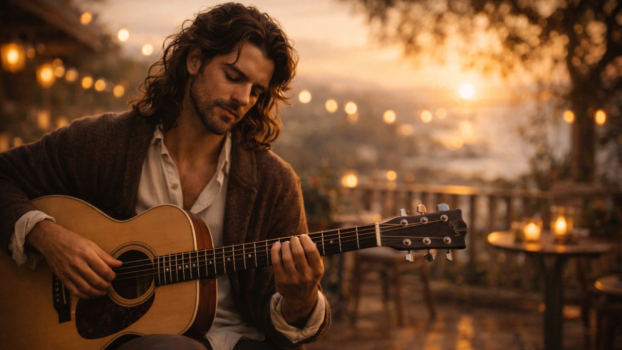 🌙Twilight Veranda Vibes: Soft Acoustic Solos for Serene Nights | Dreamy Guitar Sounds✨ #acoustic