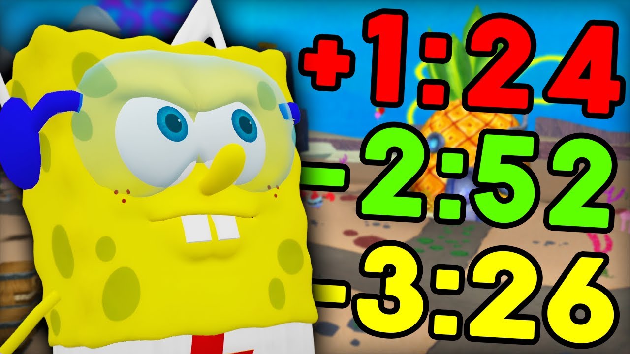 1 Month vs 9 Years of Spongebob Speedrunning - World Record Comparison
