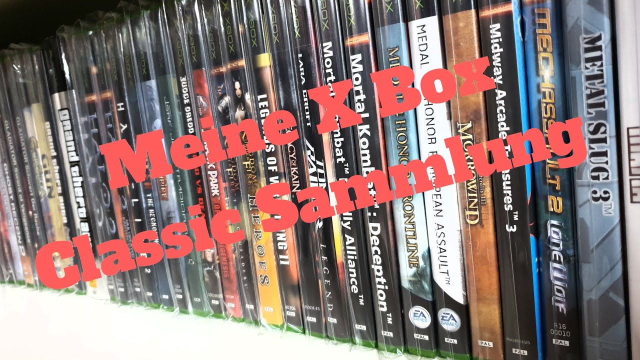 Meine X Box Classic Sammlung dani zeigt euch was xbox Sammlung Deutsch / German