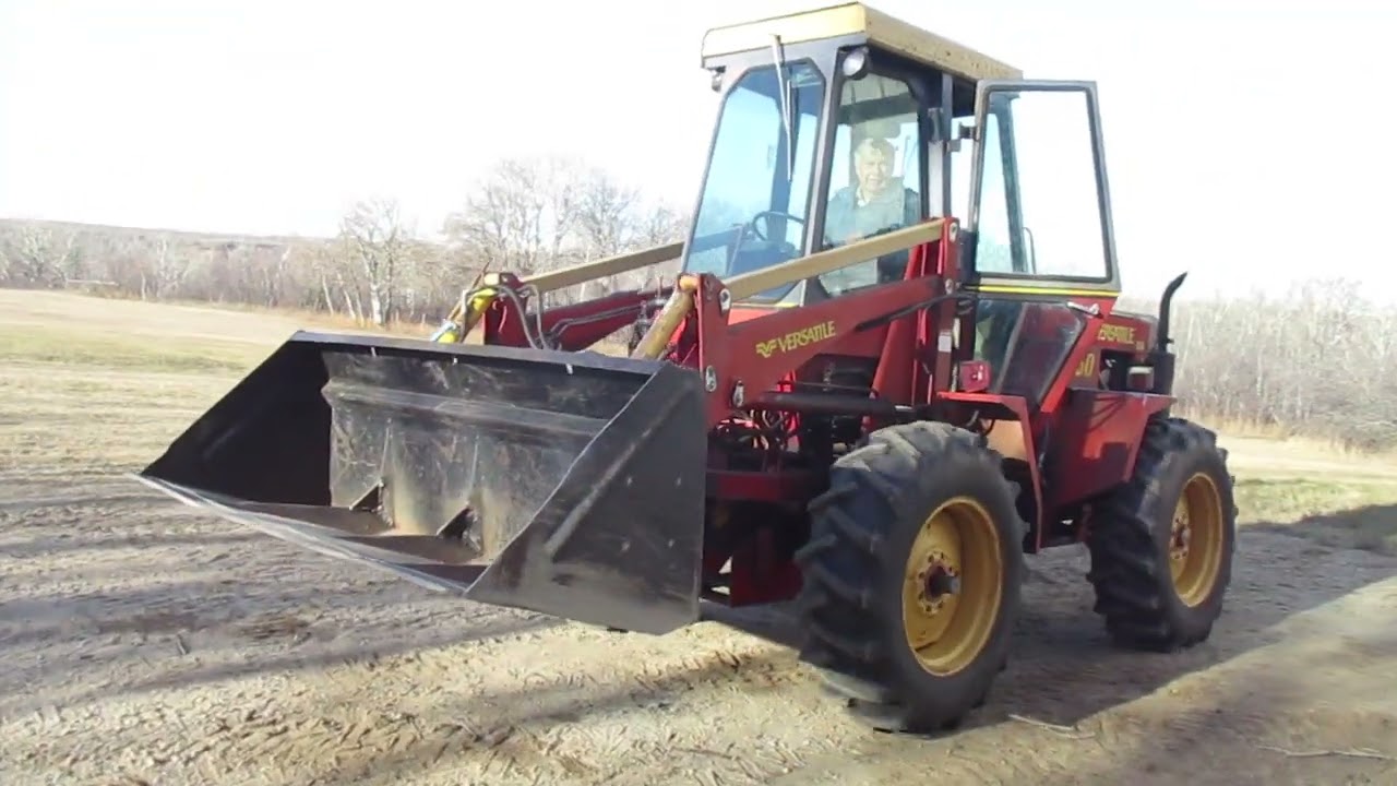 April 19, 2024 Auction – Lot 1B - 1981 Versatile 150 Tractor, Perkins Diesel, With Front End Loader
